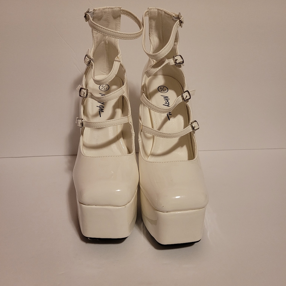 Nasty Gal White Platform Shoes
